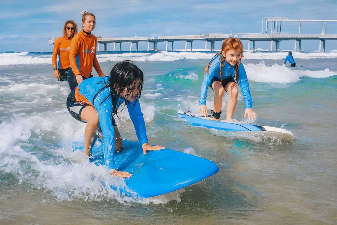Introduction to Surfing with a Friend Main Beach QLD