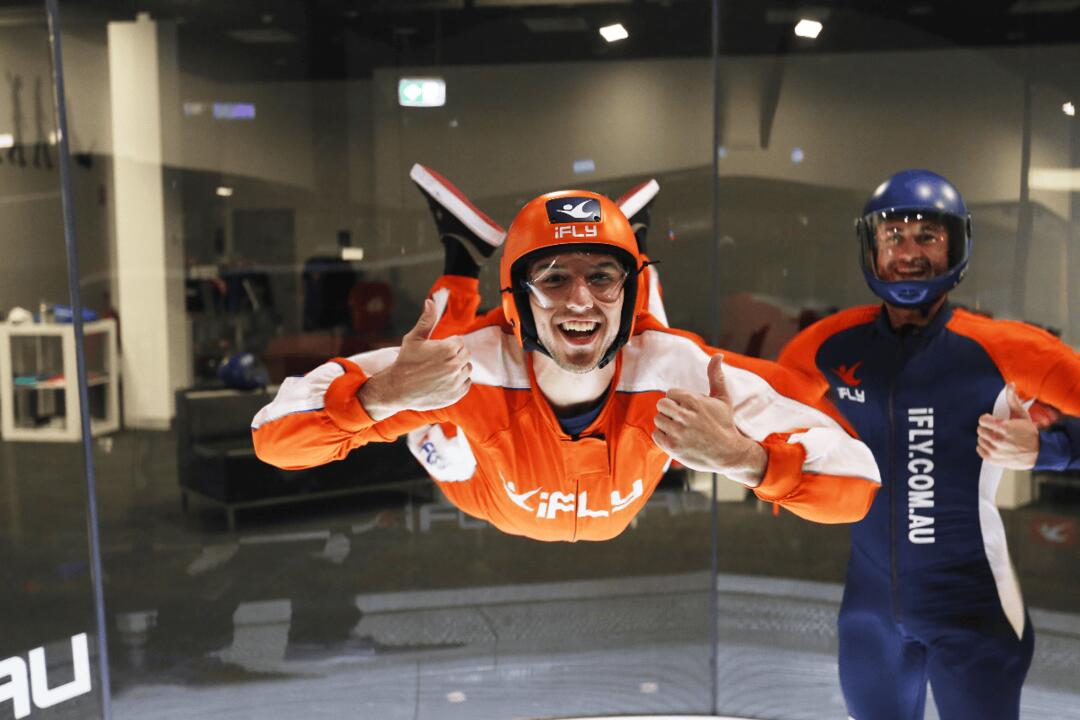 iFly Indoor Skydiving, 2 Double-Length Flights Penrith NSW