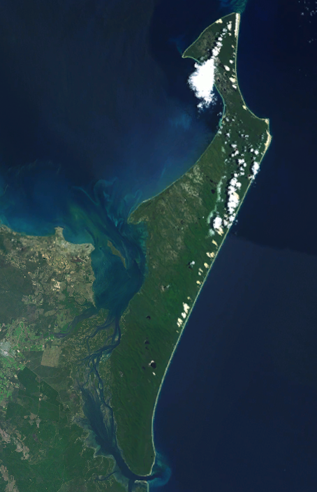 en:Fraser Island en:NASA World Wind en:Landsat montage.