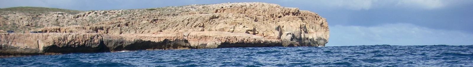 w:Steep Point in w:Shark Bay region of w:Western Australia, the western most point of the Australian mainland, taken from the north east